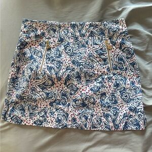 Lilly Pulitzer marigold Walsh Skort blue pink preppy nautical